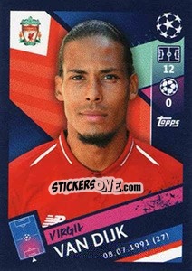 Sticker Virgil van Dijk - UEFA Champions League 2018-2019 n. 219 - Topps
