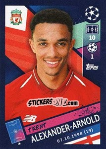 Sticker Trent Alexander-Arnold - UEFA Champions League 2018-2019 n. 220 - Topps