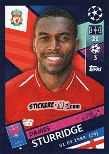 Sticker Daniel Sturridge - UEFA Champions League 2018-2019 n. 227 - Topps