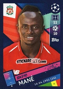 Sticker Sadio Mané - UEFA Champions League 2018-2019 - Topps