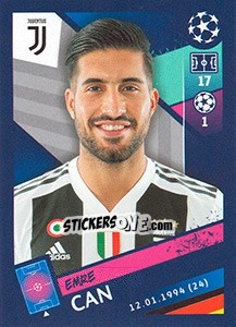 Cromo Emre Can - UEFA Champions League 2018-2019 - Topps