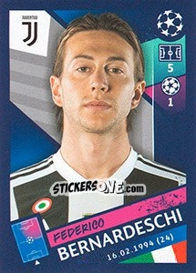 Sticker Federico Bernardeschi - UEFA Champions League 2018-2019 - Topps
