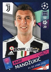 Sticker Mario Mandžukic - UEFA Champions League 2018-2019 n. 249 - Topps