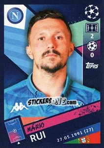 Sticker Mário Rui - UEFA Champions League 2018-2019 - Topps