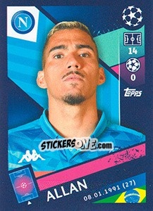 Sticker Allan - UEFA Champions League 2018-2019 n. 262 - Topps