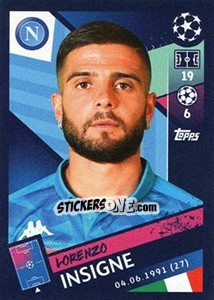 Sticker Lorenzo Insigne - UEFA Champions League 2018-2019 - Topps