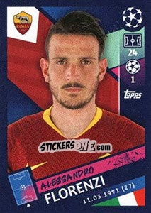 Sticker Alessandro Florenzi - UEFA Champions League 2018-2019 n. 274 - Topps