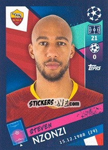 Figurina Steven Nzonzi - UEFA Champions League 2018-2019 - Topps