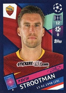 Sticker Kevin Strootman - UEFA Champions League 2018-2019 - Topps