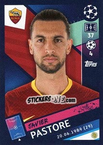 Sticker Javier Pastore - UEFA Champions League 2018-2019 n. 281 - Topps