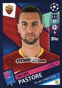 Cromo Javier Pastore - UEFA Champions League 2018-2019 - Topps