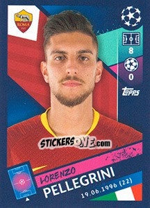 Sticker Lorenzo Pellegrini - UEFA Champions League 2018-2019 n. 283 - Topps