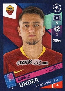 Figurina Cengiz Ünder - UEFA Champions League 2018-2019 - Topps