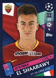 Sticker Stephan El Shaarawy - UEFA Champions League 2018-2019 - Topps