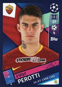 Sticker Diego Perotti - UEFA Champions League 2018-2019 n. 286 - Topps