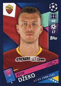 Sticker Edin Džeko - UEFA Champions League 2018-2019 n. 287 - Topps