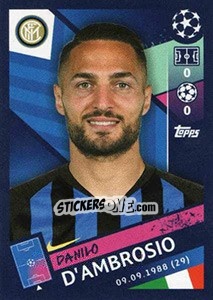 Sticker Danilo D'Ambrosio - UEFA Champions League 2018-2019 - Topps