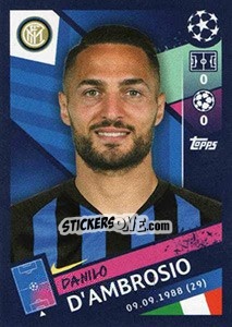 Sticker Danilo D'Ambrosio - UEFA Champions League 2018-2019 n. 295 - Topps