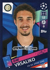 Sticker Šime Vrsaljko - UEFA Champions League 2018-2019 - Topps