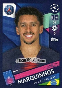 Sticker Marquinhos - UEFA Champions League 2018-2019 n. 314 - Topps