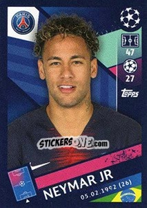 Sticker Neymar Jr - UEFA Champions League 2018-2019 n. 323 - Topps