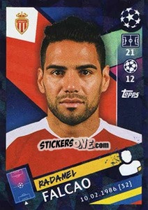 Sticker Radamel Falcao - UEFA Champions League 2018-2019 n. 328 - Topps