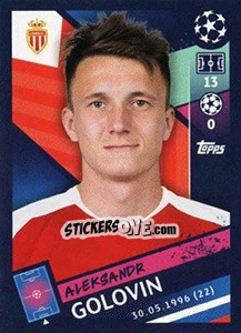 Sticker Aleksandr Golovin - UEFA Champions League 2018-2019 n. 340 - Topps