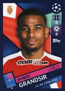 Sticker Samuel Grandsir - UEFA Champions League 2018-2019 - Topps