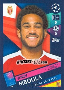 Sticker Jordi Mboula - UEFA Champions League 2018-2019 n. 343 - Topps