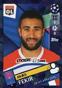 Sticker Nabil Fekir - UEFA Champions League 2018-2019 n. 347 - Topps