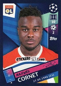 Sticker Maxwel Cornet - UEFA Champions League 2018-2019 n. 360 - Topps