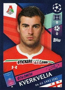 Sticker Solomon Kverkvelia - UEFA Champions League 2018-2019 n. 369 - Topps