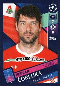 Sticker Vedran Corluka - UEFA Champions League 2018-2019 n. 370 - Topps