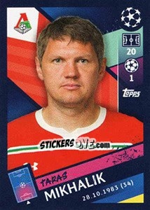 Figurina Taras Mikhalik - UEFA Champions League 2018-2019 n. 372 - Topps