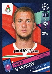 Sticker Dmitri Barinov - UEFA Champions League 2018-2019 n. 375 - Topps