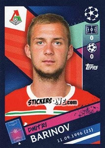 Figurina Dmitri Barinov - UEFA Champions League 2018-2019 - Topps