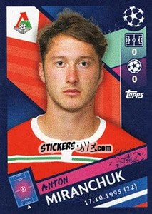 Sticker Anton Miranchuk - UEFA Champions League 2018-2019 n. 378 - Topps