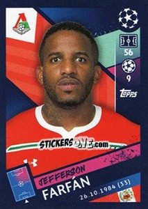 Sticker Jefferson Farfán - UEFA Champions League 2018-2019 n. 381 - Topps