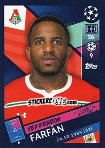 Sticker Jefferson Farfán - UEFA Champions League 2018-2019 - Topps