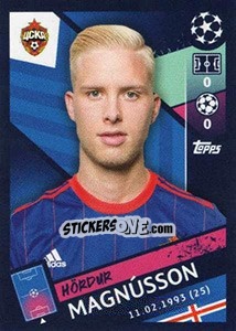 Sticker Hördur Magnússon - UEFA Champions League 2018-2019 - Topps