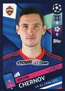 Sticker Nikita Chernov - UEFA Champions League 2018-2019 n. 391 - Topps