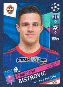 Sticker Kristijan Bistrovic - UEFA Champions League 2018-2019 n. 396 - Topps
