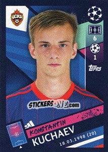 Sticker Konstantin Kuchaev - UEFA Champions League 2018-2019 - Topps