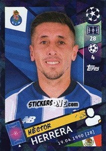 Sticker Héctor Herrera - UEFA Champions League 2018-2019 n. 404 - Topps