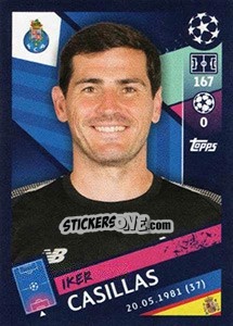 Sticker Iker Casillas - UEFA Champions League 2018-2019 n. 406 - Topps