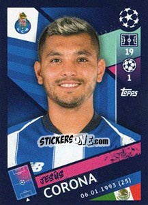 Sticker Jesús Corona - UEFA Champions League 2018-2019 - Topps