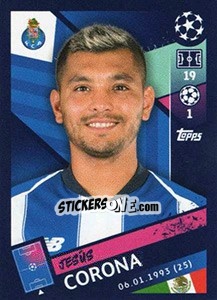 Sticker Jesús Corona - UEFA Champions League 2018-2019 n. 417 - Topps