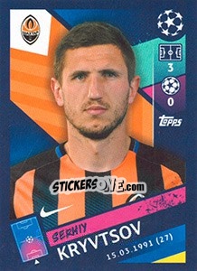 Figurina Serhiy Kryvtsov - UEFA Champions League 2018-2019 - Topps