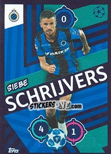 Sticker Siebe Schrijvers - UEFA Champions League 2018-2019 n. 443 - Topps