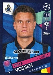 Sticker Jelle Vossen - UEFA Champions League 2018-2019 - Topps